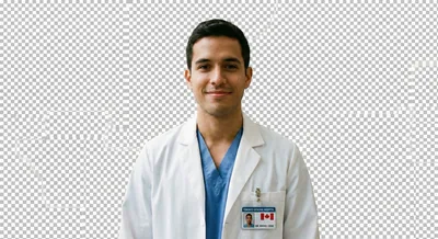 Foto de Dr. Roberto Salinas, profesional de la salud que migró a Canadá con IMC